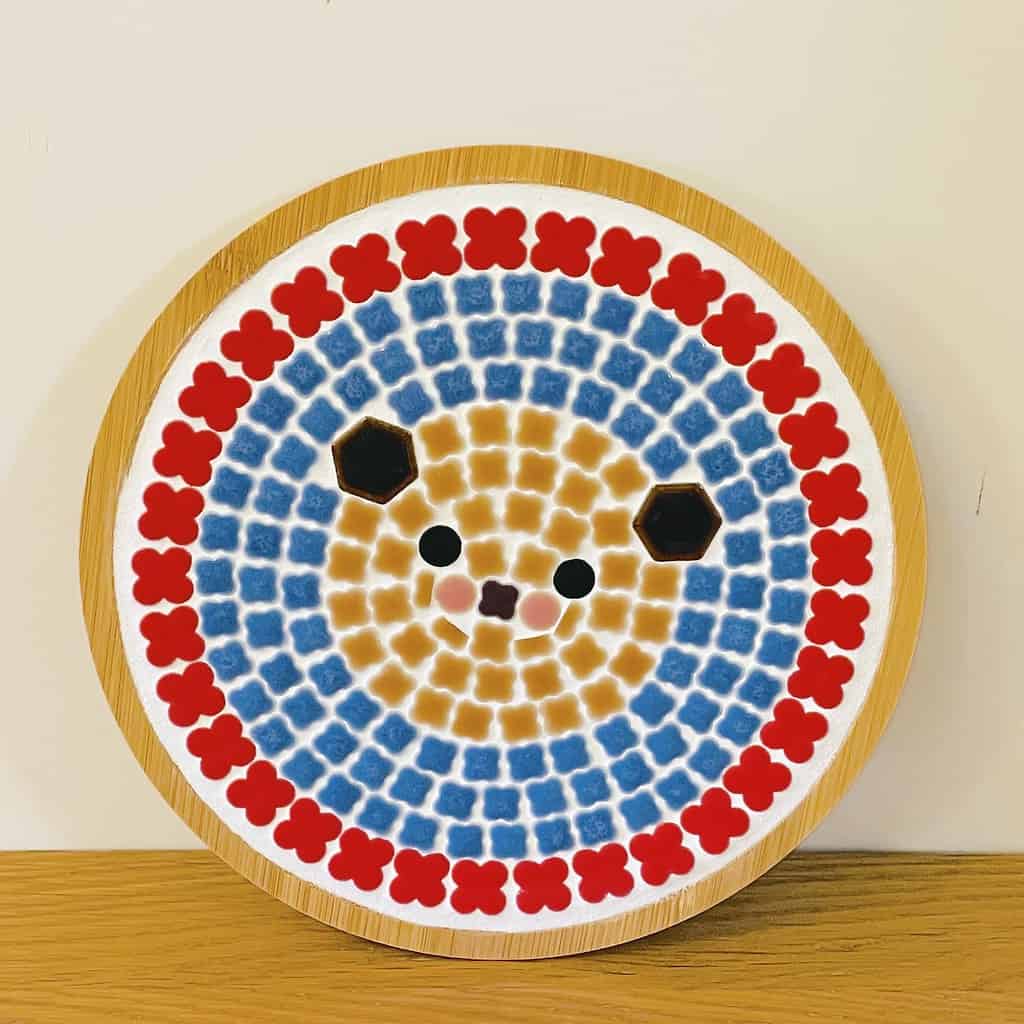 Chobo 北歐風美濃燒馬賽克圓形隔熱墊