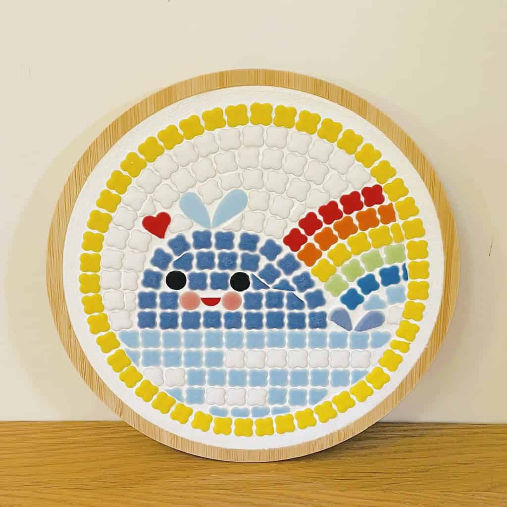 Chobo 北歐風美濃燒馬賽克圓形隔熱墊