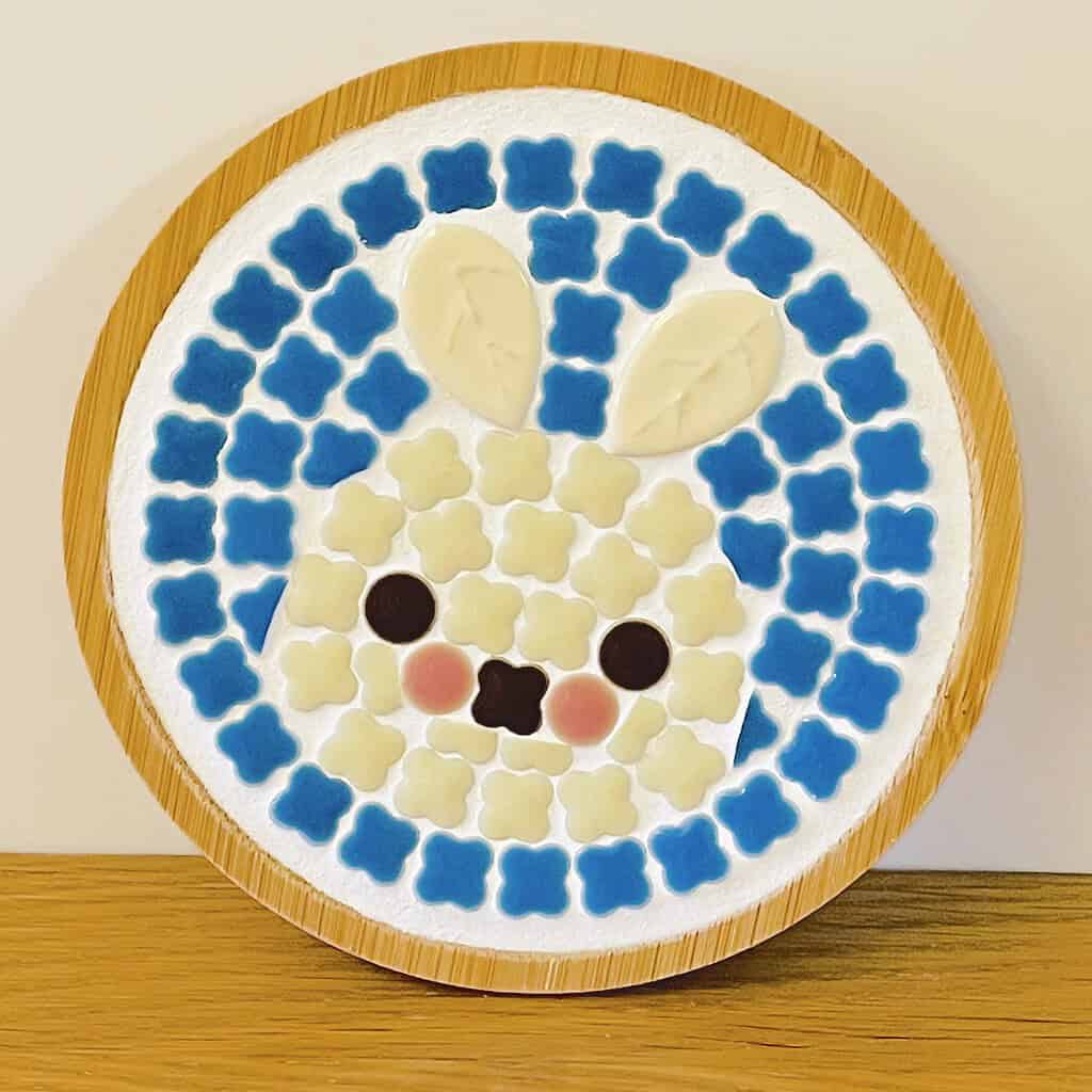 Chobo 北歐風美濃燒馬賽克迷你圓形隔熱墊