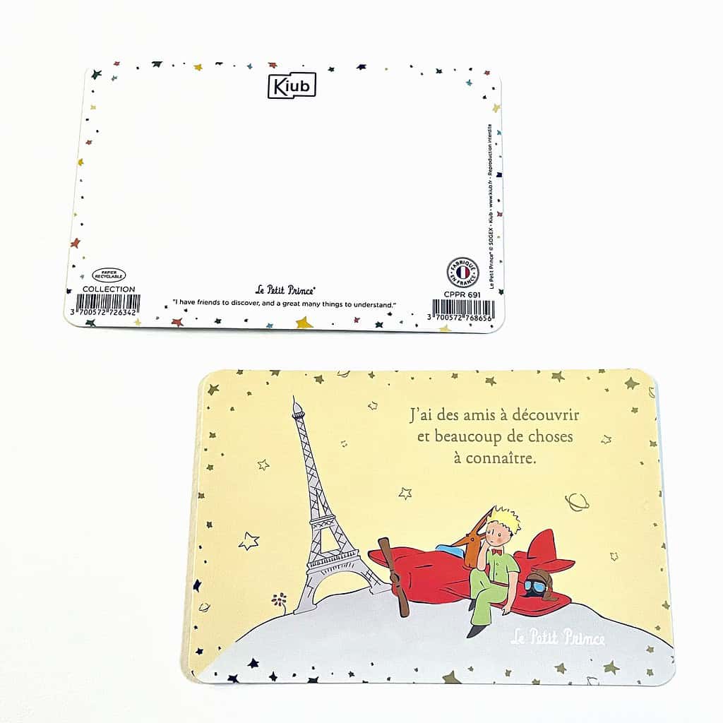 Le Petit Prince 小王子 法國插畫明信片 我有朋友需要去認識，還有許多事情需要去了解