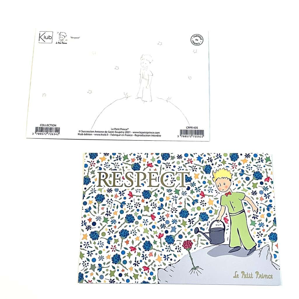 Le Petit Prince 小王子 法國插畫明信片 愛需要尊重