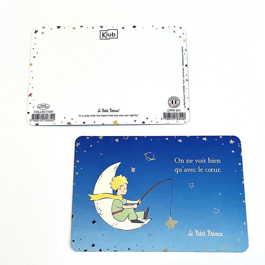 Le Petit Prince 小王子 法國插畫明信片 只有用心才能看得清楚