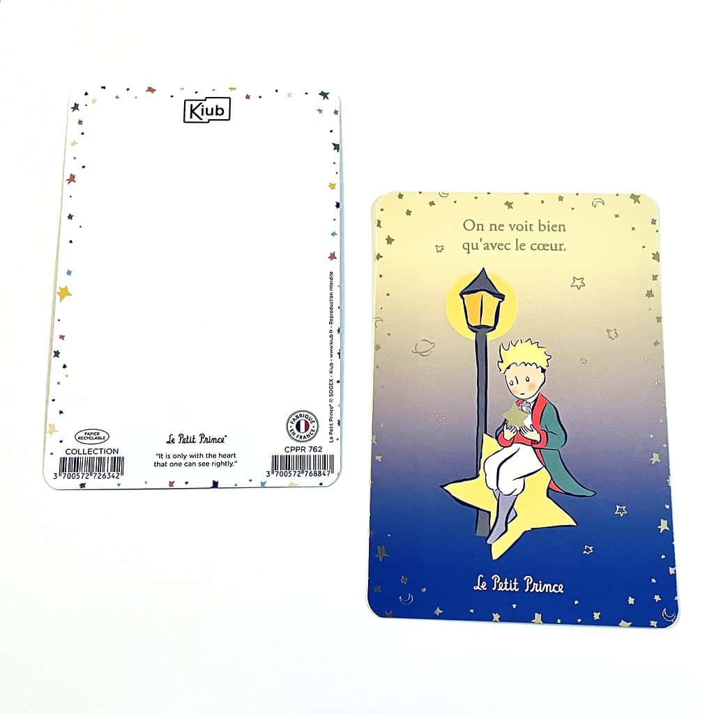 Le Petit Prince 小王子 法國插畫明信片 只有用心才能看得清楚
