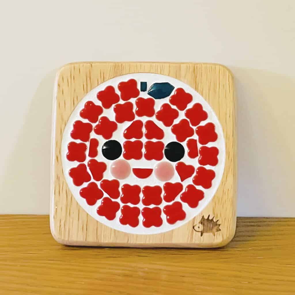 北歐風美濃燒馬賽克隔熱杯墊