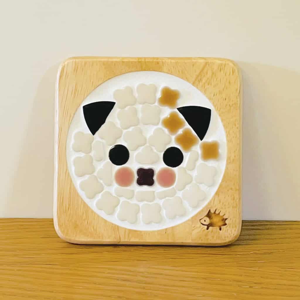 北歐風美濃燒馬賽克隔熱杯墊