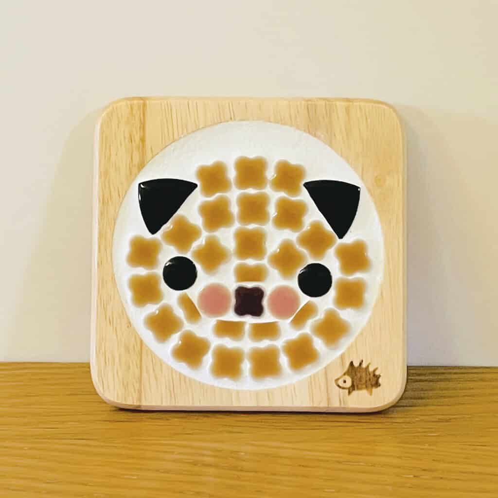 北歐風美濃燒馬賽克隔熱杯墊