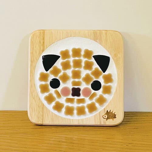 北歐風美濃燒馬賽克隔熱杯墊