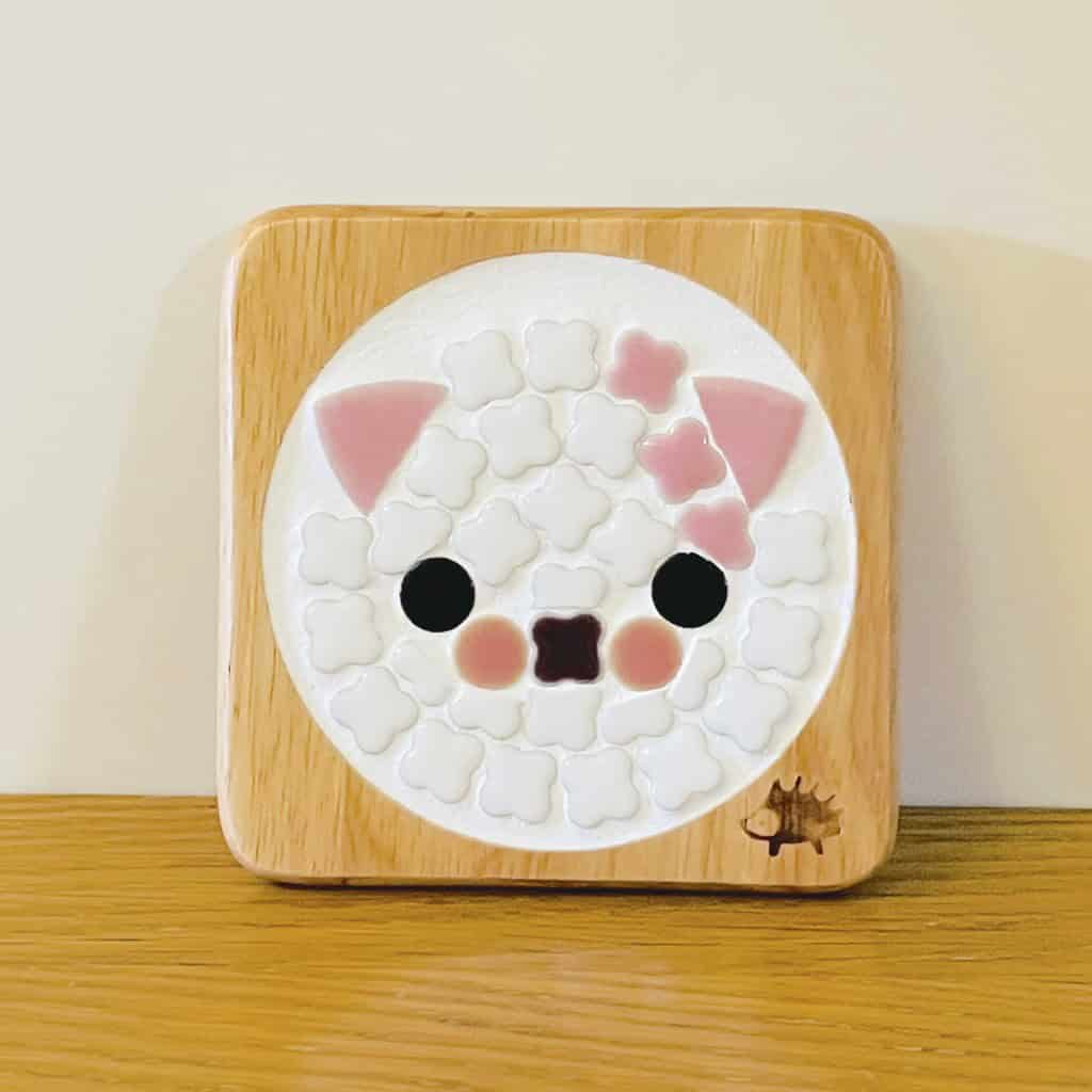 北歐風美濃燒馬賽克隔熱杯墊