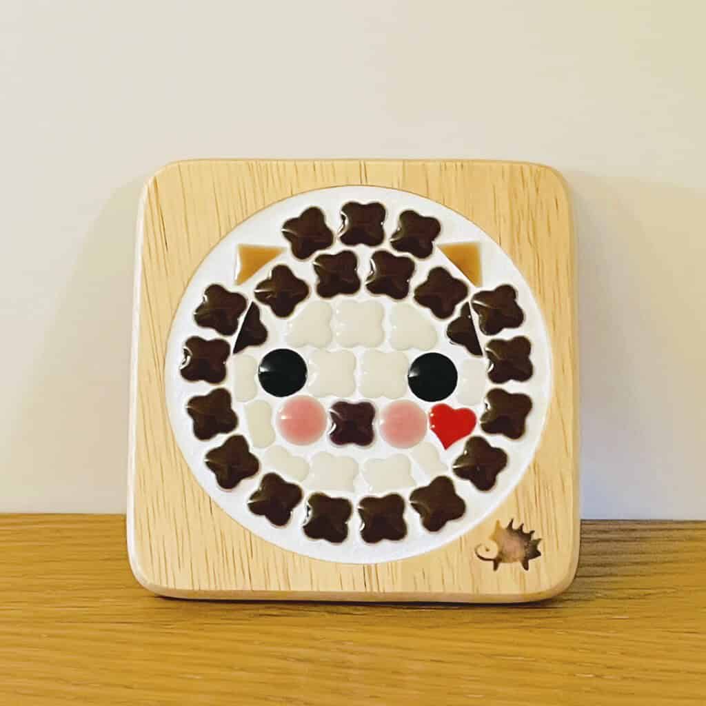 北歐風美濃燒馬賽克隔熱杯墊