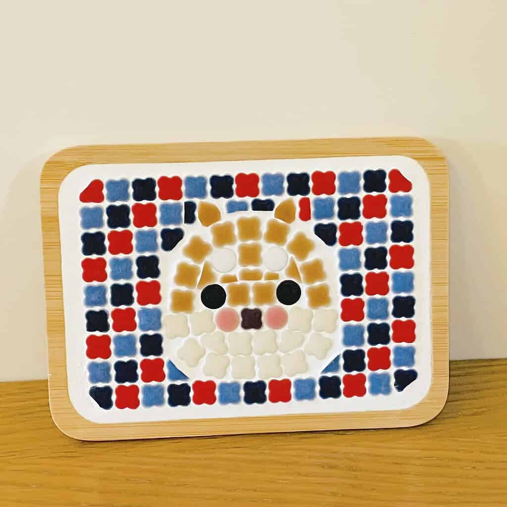 Chobo 美濃燒馬賽克長方形隔熱墊