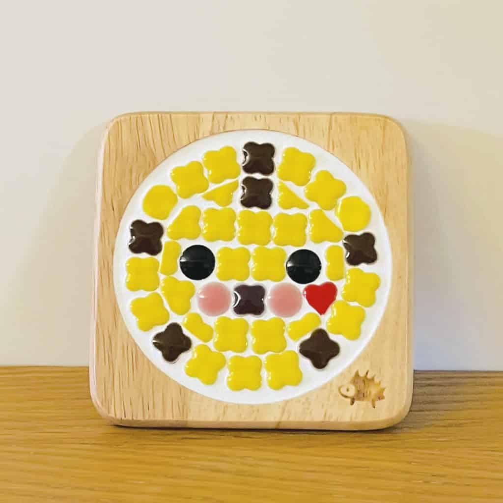 北歐風美濃燒馬賽克隔熱杯墊