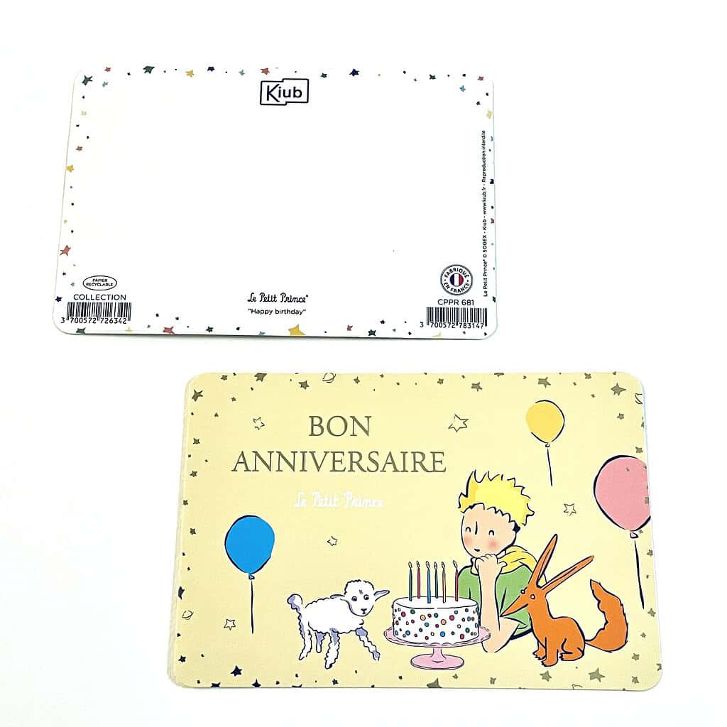 Le Petit Prince 小王子 法國插畫明信片 生日快樂