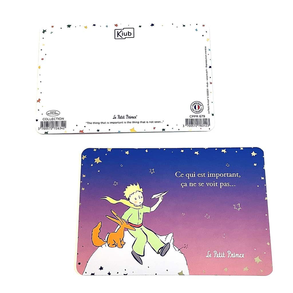 Le Petit Prince 小王子 法國插畫明信片 重要的東西是看不見的