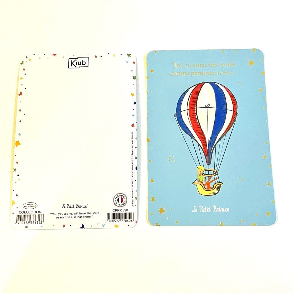 Le Petit Prince 小王子 法國插畫明信片 你將擁有別人沒有的星星