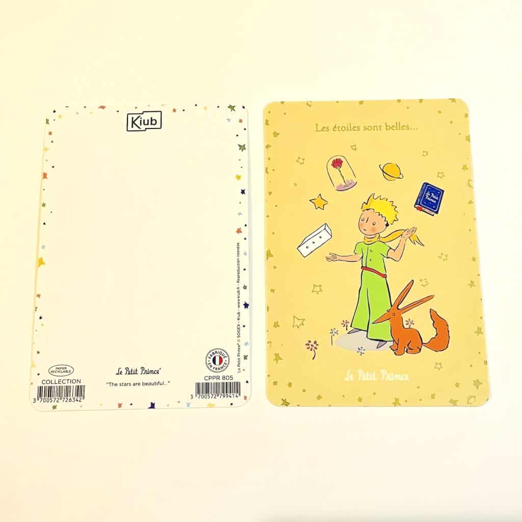 Le Petit Prince 小王子 法國插畫明信片 星星是美麗的...